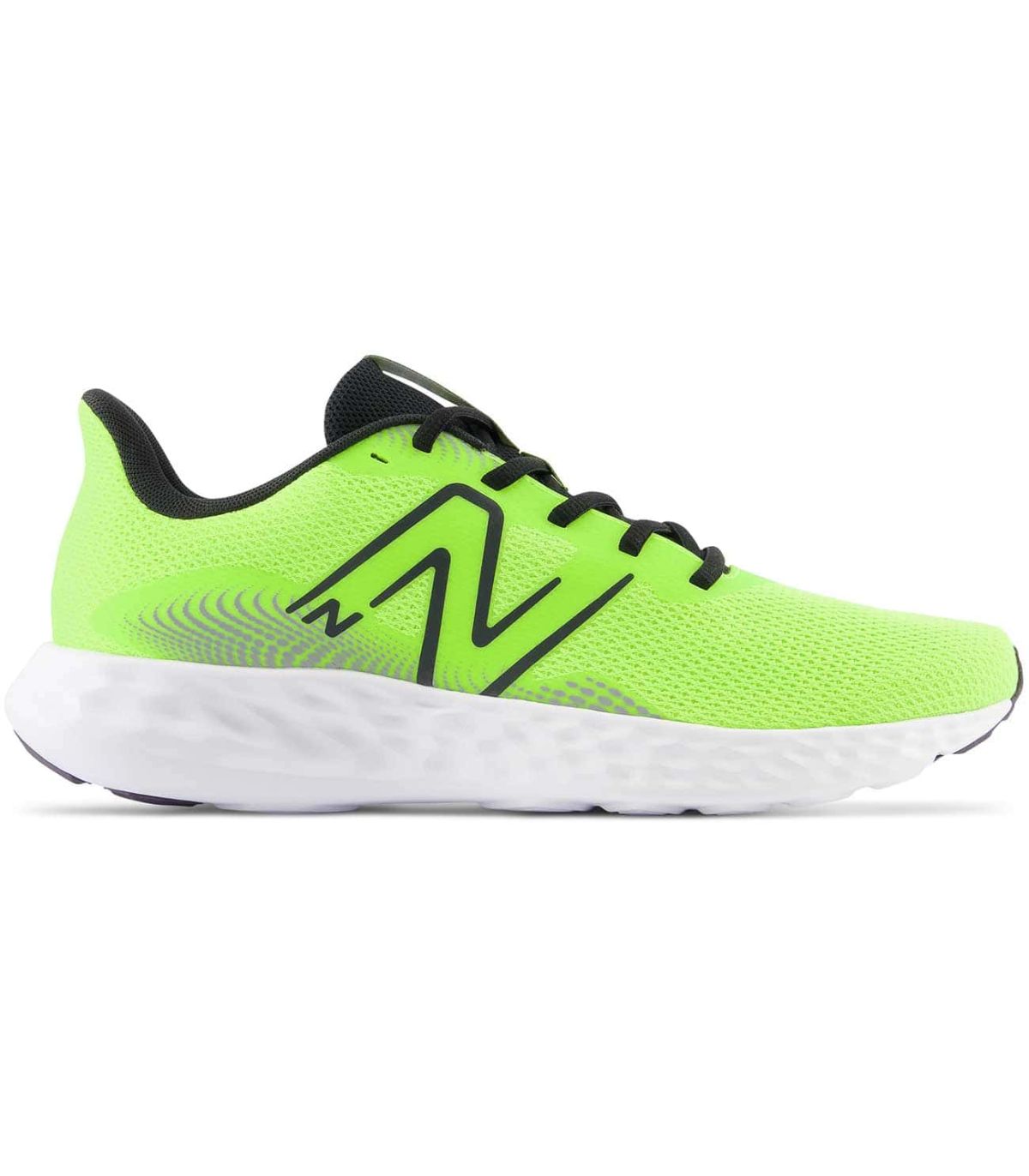 Zapatillas New Balance 411v3 Lima para hombre con suela Ground Contact EVA y malla técnica para running y gimnasio.