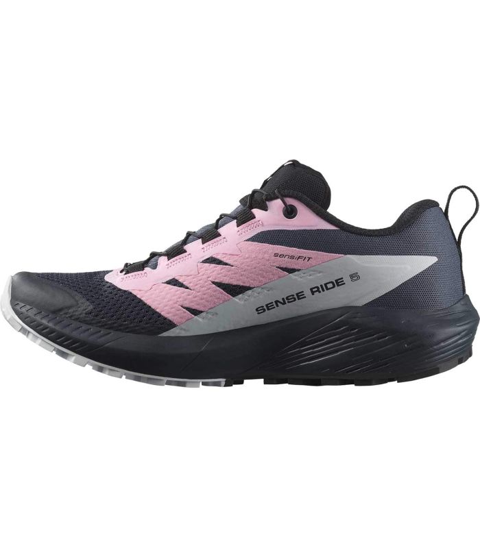 Zapatillas Trail Running Mujer Salomon Sense Ride 5 W Gris