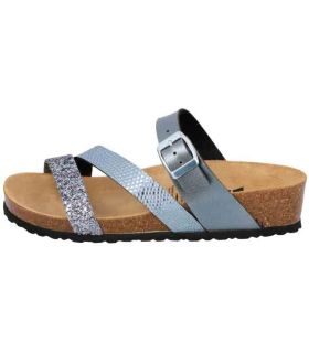 Sandalias Casual Lico Sandalias Natural Glitter Antracita