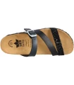 Sandalias Casual Lico Sandalias Natural Glitter Negro