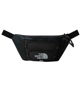 Riñonera deportiva The North Face Jester negra y gris, ligera de 2,2L con acabado hidrófugo y cordón elástico.