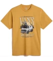 T-shirts Lifestyle Vans Camiseta Roughin It Ss Crew Ocre Man