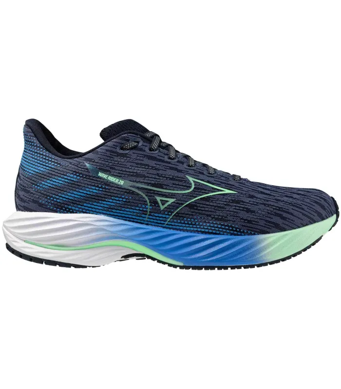 Zapatillas Running Hombre Mizuno Wave Rider 28 Negro