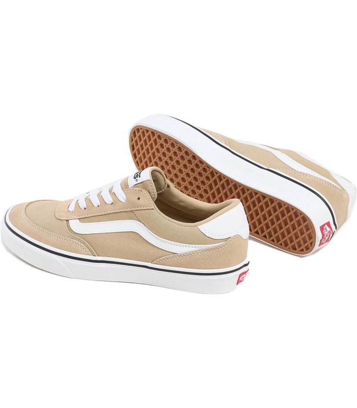 Calzado Casual Hombre Vans Brooklyn Ls Beige