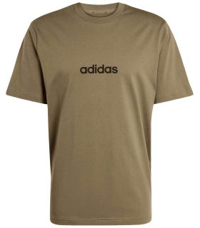Camisetas Lifestyle Adidas Camiseta Linear Hombre Verde