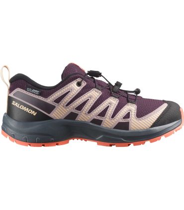 Zapatillas Trekking Niño Salomon Xa Pro V8 Waterproof Plum