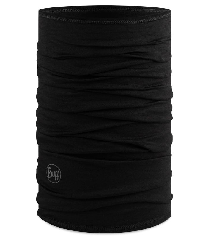 Buff Montaña Buff Merino Lightweight Solid Black