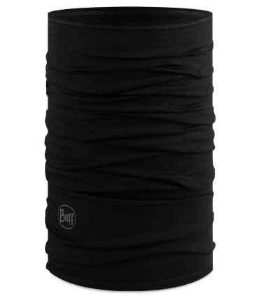 Buff Montaña Buff Merino Lightweight Solid Black