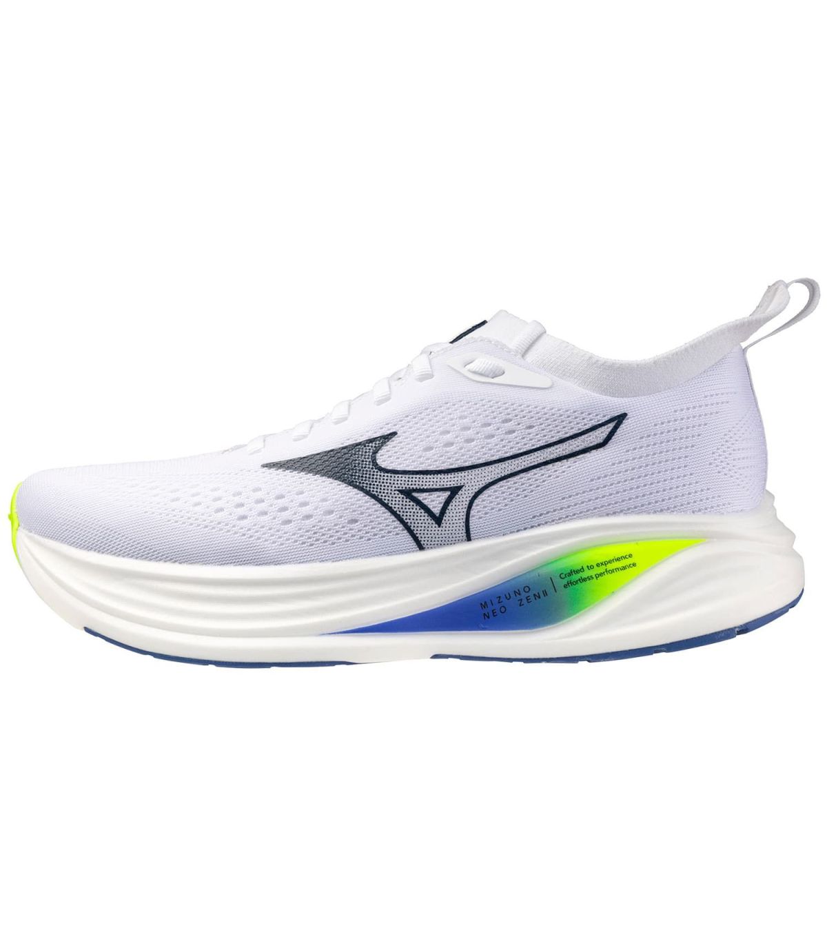 Mizuno Neo Zen 2 | Monocasco Blanco y Detalle Flúor 205g