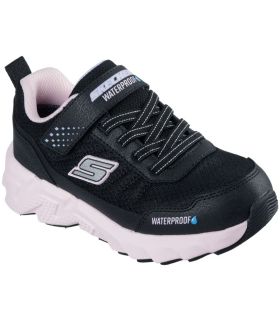 Skechers Camp Rage Niños - Zapatillas Impermeables Negras con Velcro