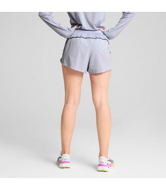 Puma Pantalón de Running W Run Velocity 3\" Sh Mujer Gris | líneas ergonómicas