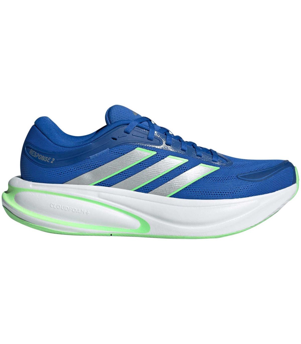 Adidas Response 2 M | Cloudfoam+ y franjas plata con neón