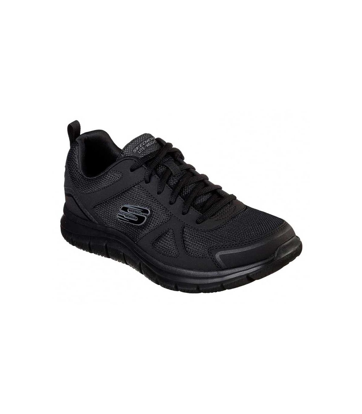 Skechers Burns Agoura Negro | Memory Foam y malla flexible
