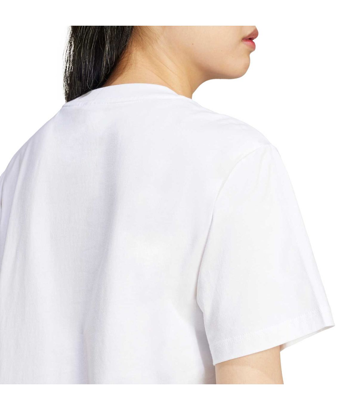 Adidas Camiseta Essentials Small Logo Blanco | Algodón puro
