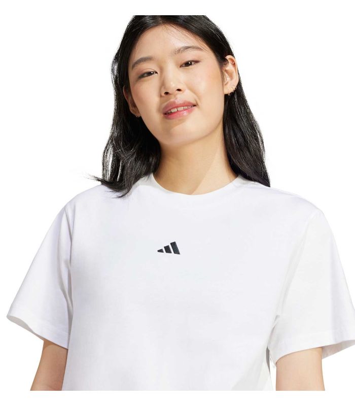 Adidas Camiseta Essentials Small Logo Blanco | Algodón puro
