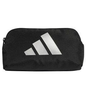 Neceser deportivo Adidas Defener negro, compacto y resistente para organización de artículos de higiene.