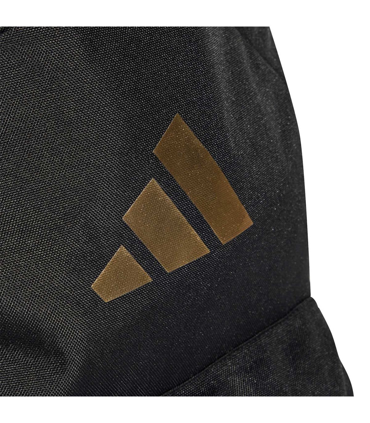 Adidas Mochila Classic 3 Bar Logo Negro | Capacidad 27L y emblema bronce