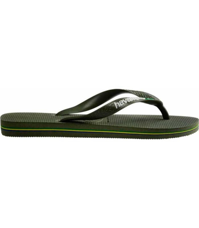 Havaianas Brasil Logo musgo | Chanclas icónicas verdes unisex