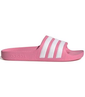 Chanclas Adidas Adilette Aqua Junior rosa para niños, ideales para piscina con diseño ligero y secado rápido.