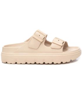 Sandalia XTI 14255008 beige para mujer, diseño minimalista, ligero y ergonómico de estilo deportivo casual.