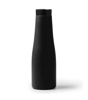 Botella térmica Stamina Turman negra de 0,6L con diseño ergonómico para hidratación deportiva.