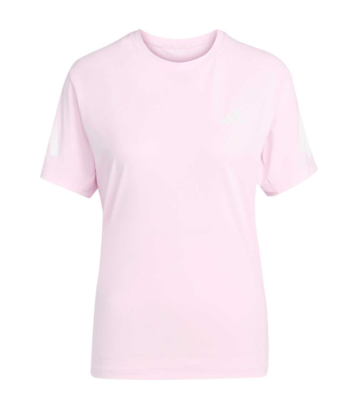 Camiseta Adidas Adi365 Climacool rosa para mujer, diseño ergonómico y transpirable para running y entrenamiento.