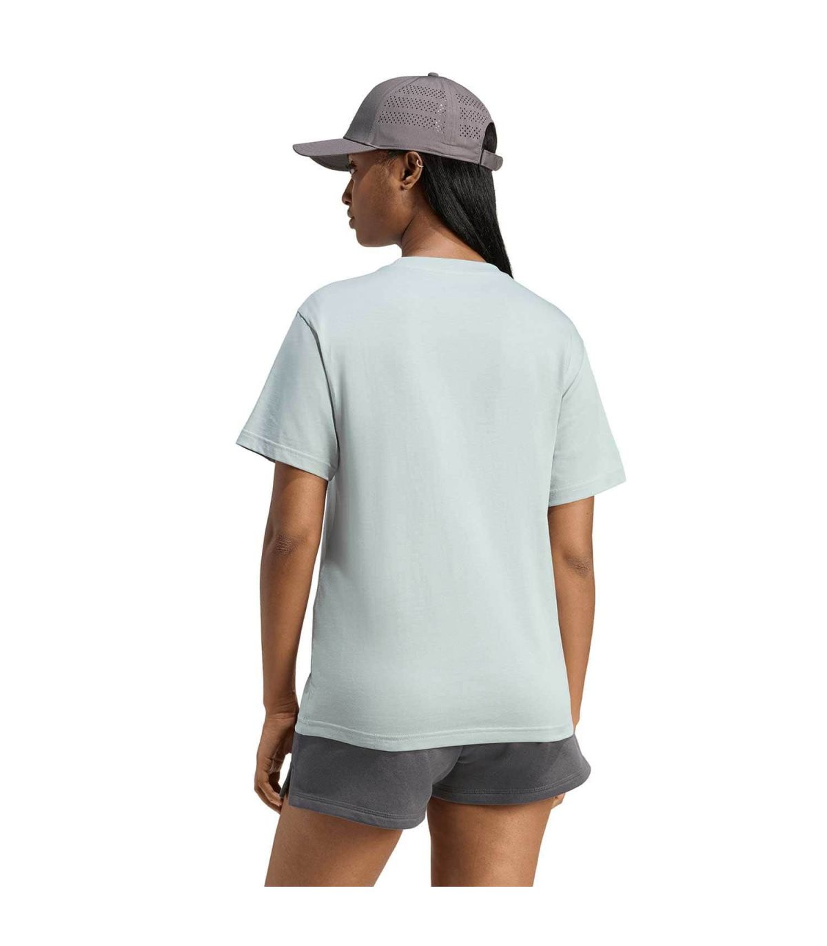 Adidas Camiseta Soft Side Mujer | Estampado floral margaritas y tejido menta