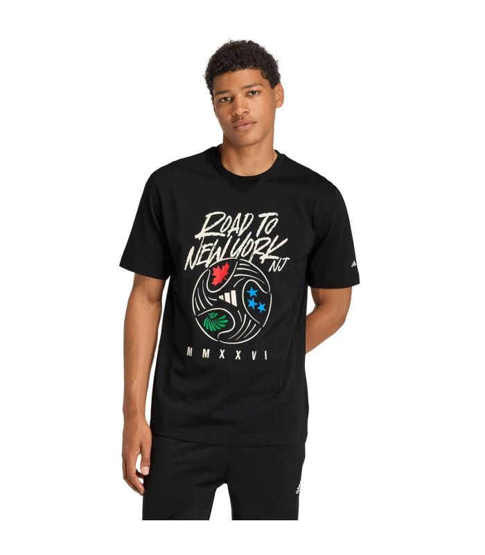 Adidas Camiseta Ftb Wc Ball | Gráfico MMXXVI y algodón premium