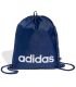Bolsa de cuerdas Adidas Linear Gymsack azul para gimnasio y entrenamiento deportivo.