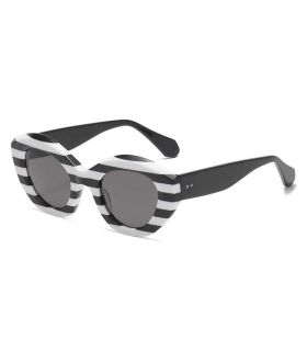 Gafas de sol polarizadas Ocean Plage Pampelonne en blanco y negro con lentes ahumadas