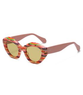 Gafas de sol polarizadas Ocean Plage Pampelonne Multi con montura amarilla deportiva.