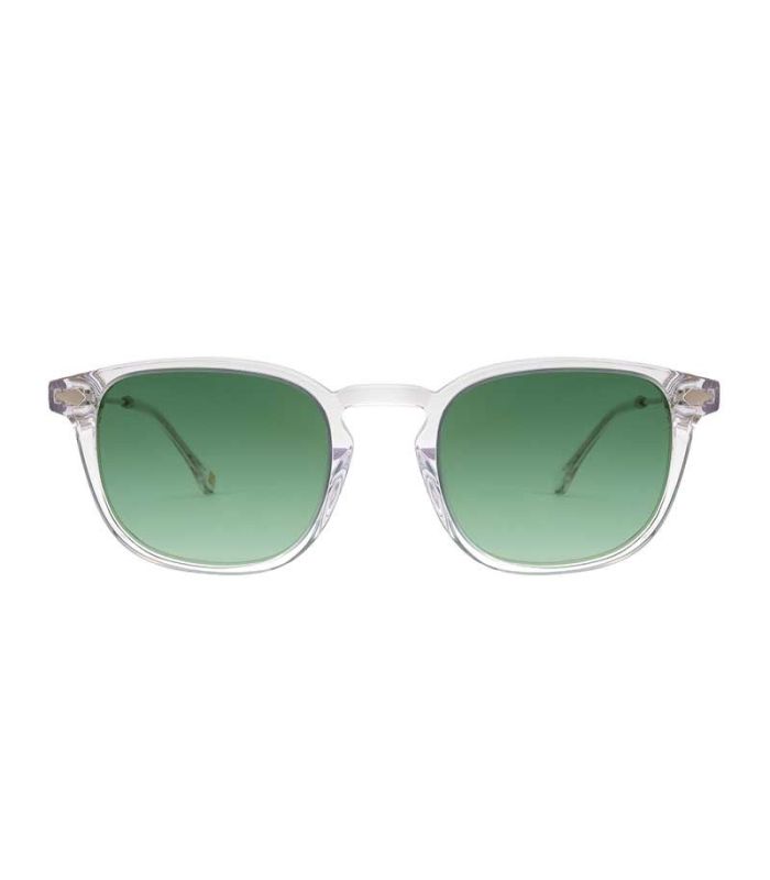 Ocean Gafas de Sol Polarizadas Classic 4 Transparent White / Green | Varillas metálicas