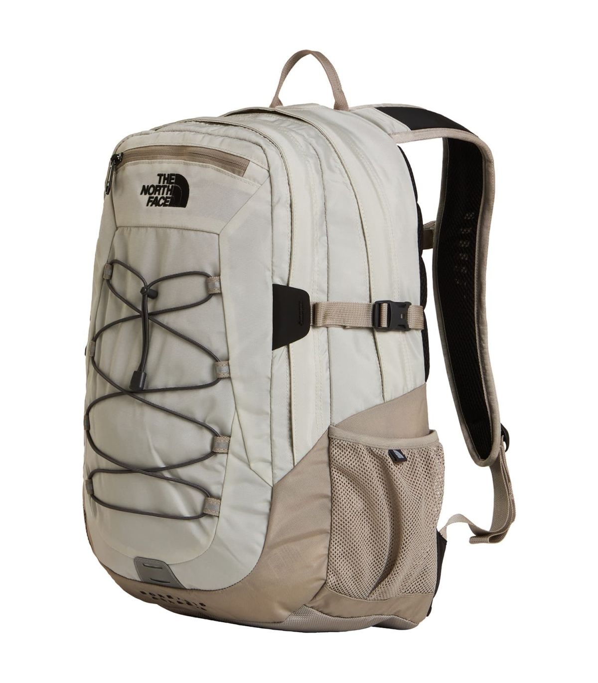 Mochila deportiva beige The North Face Borealis Classic Cumulus ergonómica para senderismo y diario.