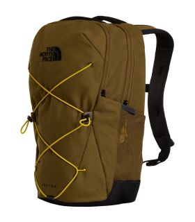 Mochila verde unisex The North Face Jester Caraway con sistema de suspensión y compartimento para portátil.