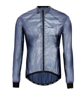 Chaqueta de ciclismo térmica y cortavientos Ecoon Saint Gervais Navy de ajuste ergonómico.