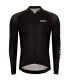 Camiseta técnica de ciclismo Ecoon Tourmalet Black transpirable y ergonómica para ciclistas de alto rendimiento.