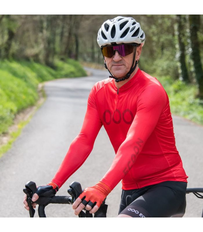 Ecoon Camiseta Ciclismo Tourmalet Red | corte aerodinámico