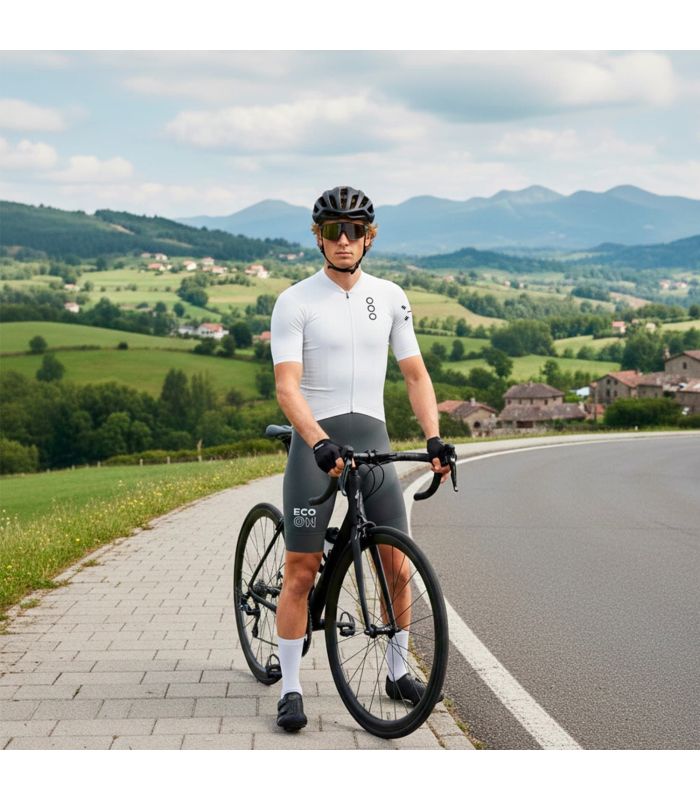 Ecoon Camiseta Manga Corta Ciclismo Pro Domancy White | blanco