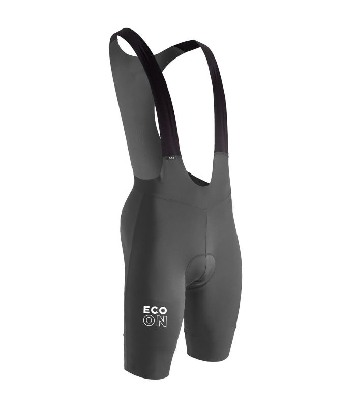 Culote corto de ciclismo Ecoon PROlapraise Grey para hombre con badana ergonómica de alta densidad.