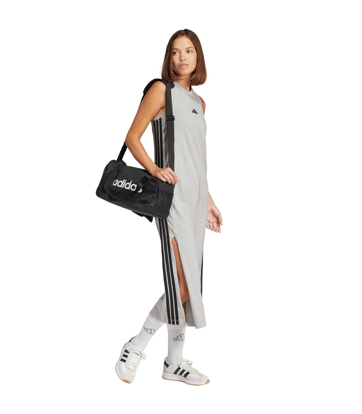 Adidas Bolsa de Deporte Pequeña Linear XS Negro | base reforzada