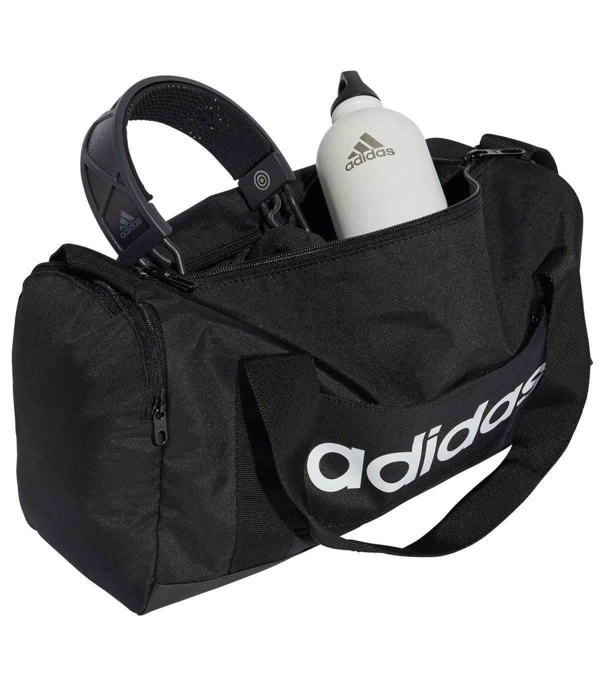 Adidas Bolsa de Deporte Pequeña Linear XS Negro | base reforzada