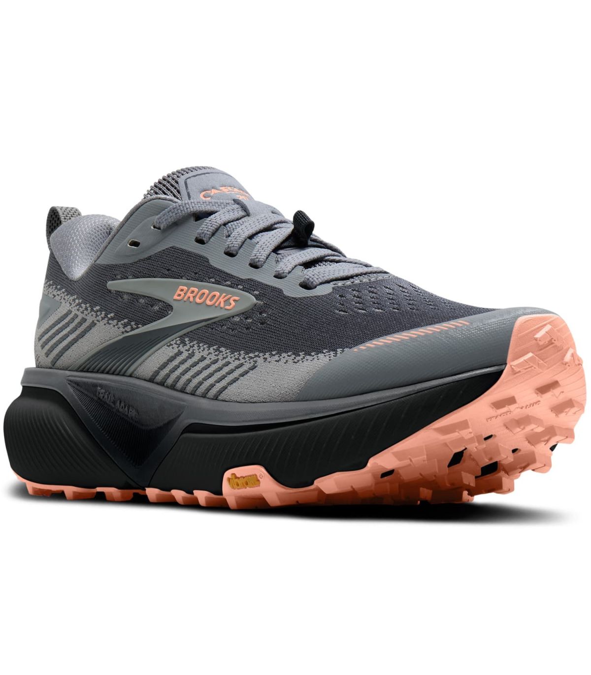 Brooks Cascadia 20 Mujer | suela Vibram melocotón