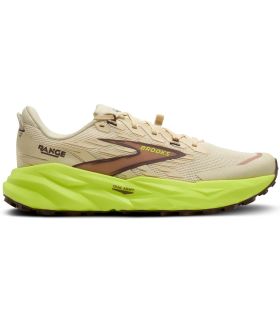 Zapatillas de running Brooks Range para mujer en color beige con amortiguación neutra