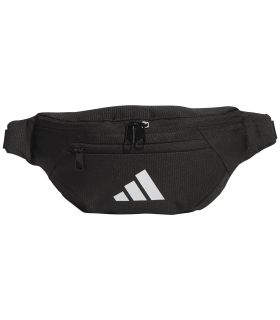 Riñonera deportiva Adidas Ess Waist Bag en color negro con correa ajustable para running y gimnasio.