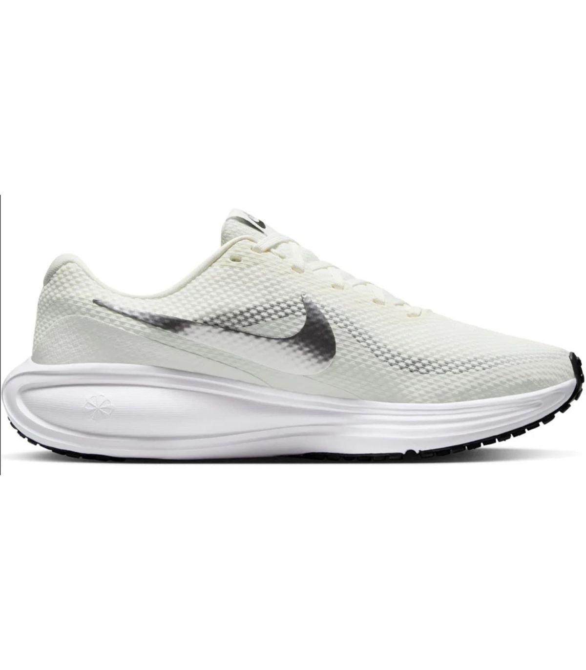 Zapatillas running Nike Revolution 8 para mujer en color beige con amortiguación ligera