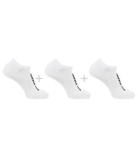 Pack de 3 pares de calcetines Salomon Everyday Low blancos de caña baja transpirables para running