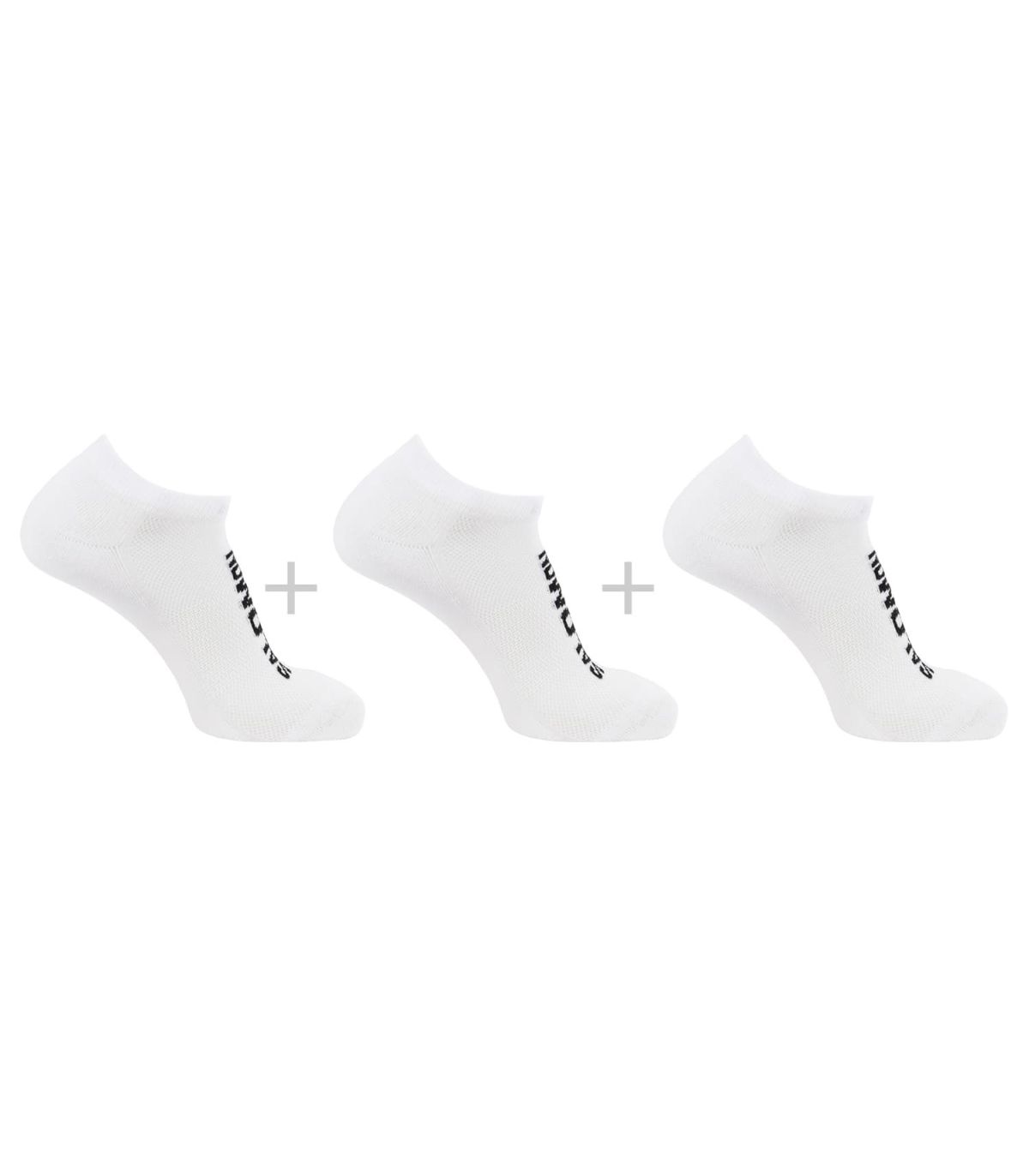 Pack de 3 pares de calcetines Salomon Everyday Low blancos de caña baja transpirables para running
