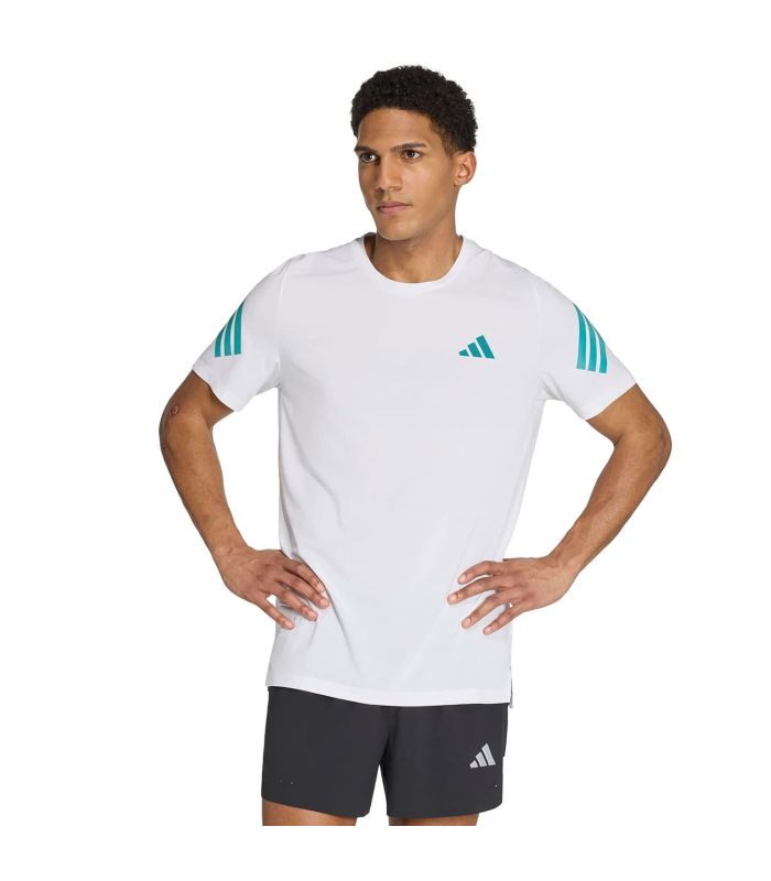 Adidas Camiseta de Running Adi365 T | franjas turquesa