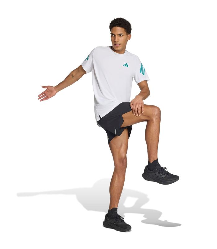 Adidas Camiseta de Running Adi365 T | franjas turquesa