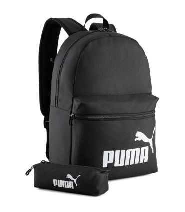 Mochila deportiva Puma Phase color negro con correas acolchadas y diseño ergonómico